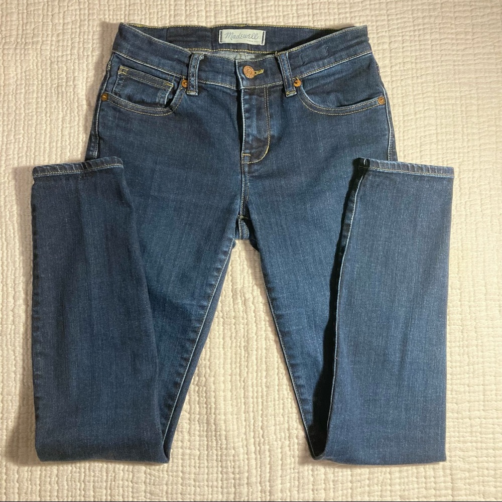 Madewell skinny skinny dark wash jeans, size 25
